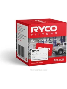 Ryco Service Stickers Pack of 100 (RFA400) - Picture 1 of 12