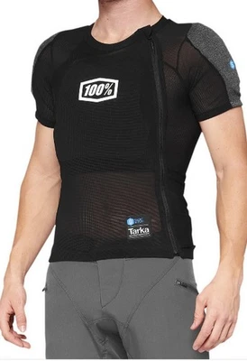 Camisa protectora de manga corta 100 % Tarka para hombre MTB negra Foto 1 de 3