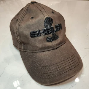 Carol Shelby Cobra Hat Brown Ouray Sportswear Strapback Snake Logo Cap - Picture 1 of 8