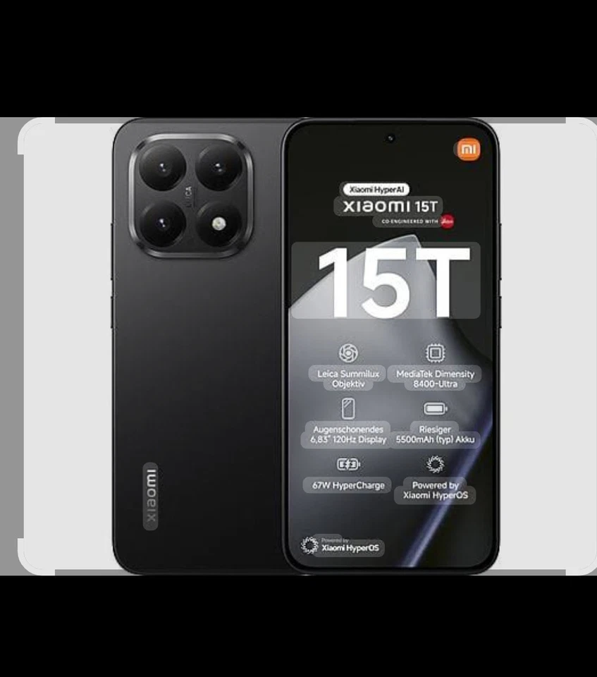 Xiaomi 15T 256GB In Schwarz Originalverpackt Neu nur Abholung - Bild 1 von 1
