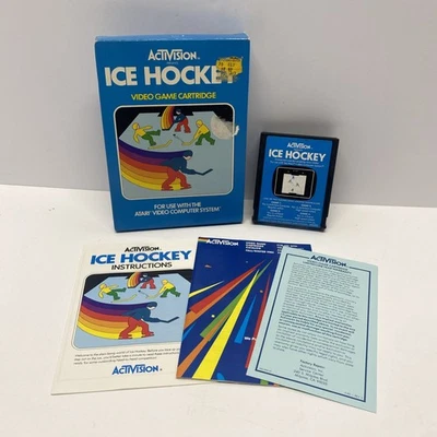 Ice Hockey (Atari 2600) Video Game Complete In Box CIB- Tested - Image 1 of 4