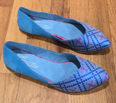 Toms Jutti Pisos Mujer 7 Argel Azul Nuevo En Caja Foto 1 de 4