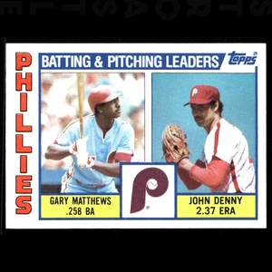 Carta Baseball 1984 Topps Gary Matthews/John Denny #637 Philadelphia Phillies ⚾ - Foto 1 di 3