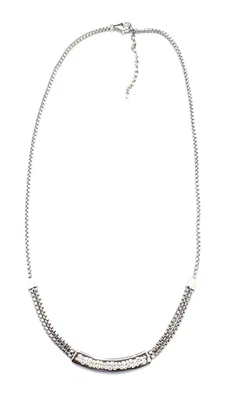Pfeffinger Collier 925 er Sterling Silber 38 Zirkonia  45 cm plus Verlängerung - Bild 1 von 4