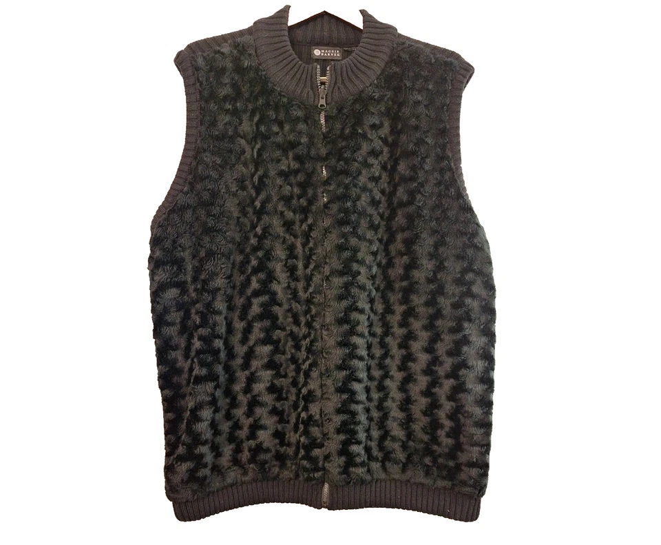 Chaleco Suéter MAGGIE BARNES Piel Sintética Mujeres Talla Grande 2X Mob Esposa Carrera Invierno Foto 1 de 4