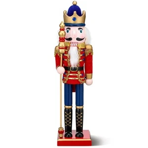 Christmas Wooden Nutcracker 15 Inch Traditional Nutcracker Festive Christmas ... - Picture 1 of 6