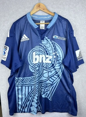 Cardiff Blues Auckland New Zealand Adidas Super Rugby Shirt Size 3XL - Image 1 of 4