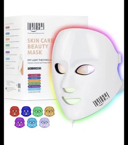 ❤️Newley LED 7 Color face mask Light therapy, LED Facial skin mask. New Sealed - Picture 1 of 3