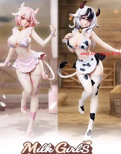 Anime MilkGirls 1/7 Scale Ver. PVC Figure Statue Toy New 25cm W/Box Black Pink - Picture 1 of 8