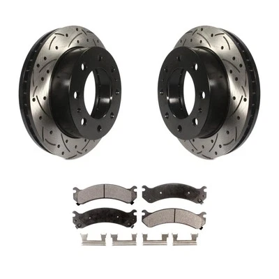 Front Slotted Brake Rotors for GMC Sierra 3500 HD 2500 1999-2010 oe9K Peformance - Image 1 of 4