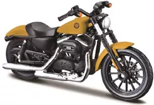 Maisto 1:18 Harley Davidson 2014 Sportster IRON 883 MOTORCYCLE BIKE Model Gold - Picture 1 of 2