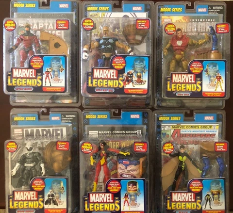 NIP COMPLETE MARVEL LEGENDS MODOK BAF SERIES SEALED BASE SET WO VARIANTS! TOYBIZ Cover