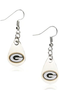 Aminco NFL Tear Drop Dangle Earrings Green Bay Packers - Bild 1 von 2