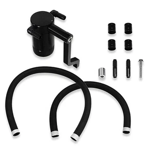 Black Billet Catch Can Kit Accessories For Chrysler 300 HEMI 5.7/6.4L 2011-2023 - Picture 1 of 6