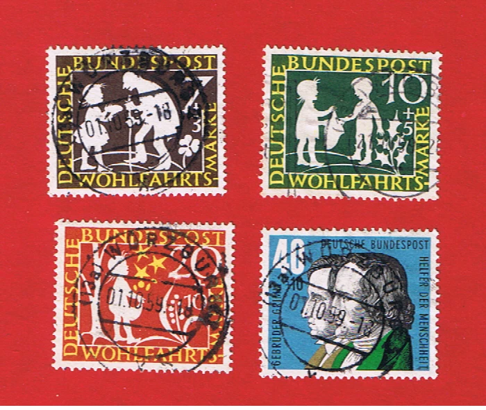 Germany #B368-B371   VF used   Semi-Postal    Free S/H - Image 1 of 1