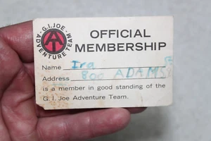 Vintage GI Joe Adventure Team - Collector's Club - Membership Card (1970) - Bild 1 von 3