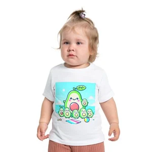 Cute Avocado Baby T-Shirt, Kawaii Toddler Shirt, Summer Outfit, Baby Gift, Fun - Picture 1 of 5