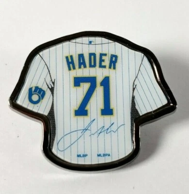 Milwaukee Brewers Hat Lapel Pin MLB Josh Hader Uniform 2013 - Image 1 of 3