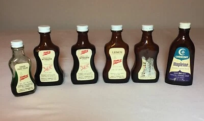 Vintage Glass Bottles For French's & Crescent Extracts and Food Coloring - Image 1 of 4