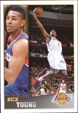 2013-14 Panini Stickers Los Angeles Lakers Basketball Card #280 Nick Young