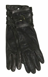 $495 Ralph Lauren Collection Purple Label Womens Leather Cashmere Gloves New - Picture 1 of 5