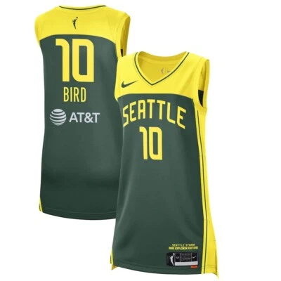 Seattle Storm Sue Bird #10 Nike Unisex Green 2025 WNBA Jersey Explorer Edition - Image 1 of 3
