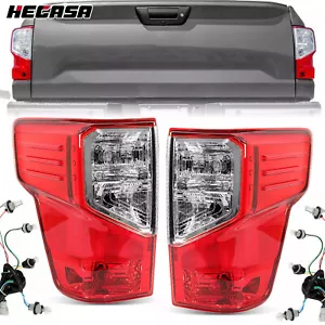 For 2016-2023 Nissan Titan XD Driver & Passenger Tail Lights Assembly Red Chrome - Picture 1 of 13