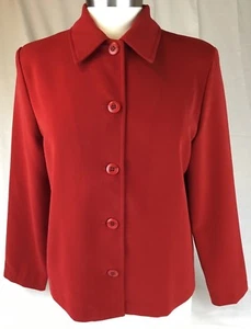 Briggs dunkelrote Damenjacke Größe Small bis Medium lange Ärmel Knopfleiste - Bild 1 von 7