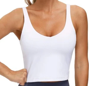 Womens' Sports Bra Longline Wirefree Padded with Medium Support - Picture 1 of 6