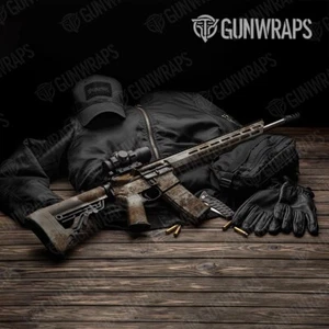 GunWraps Rust White Premium AR-15 Vinyl Gun Wrap Skin Matte USA - Picture 1 of 1