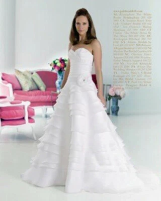 Vestido de novia Judd Waddell Madeline 6 8 10 marfil seda sin tirantes fruncido $3.300 Foto 1 de 4