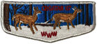 Croatan Lodge 117 East Carolina Council NC S10 Klappe WHT Bdr (YX475)