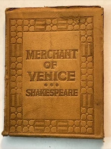 Little Leather Library THE MERCHANT OF VENICE by SHAKESPEARE Real Leather - Picture 1 of 7
