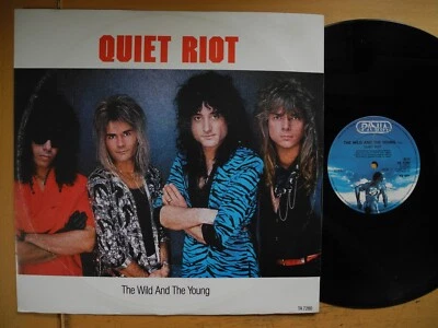 QUIET RIOT The Wild And The Young / Cum On Feeel.. +112" Maxi 1986 UK Near Mint  - Image 1 of 2