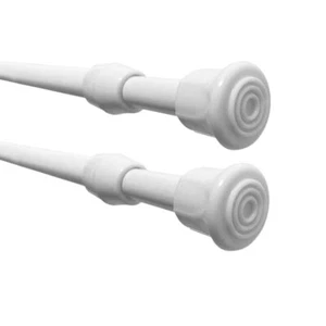 2 Pack Spring Tension Curtain Rods 18 to 28 inches Adjustable,Small Short Kit... - Picture 1 of 7