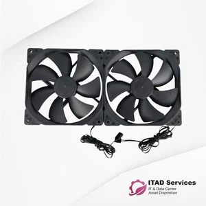 LOT OF 2 - FRACTAL DESIGN DYNAMIC X2 GP-14 140mm Black Case Fan 3-Pin - OPEN BOX - Picture 1 of 3
