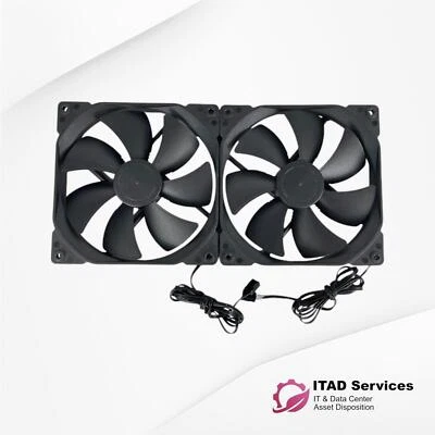 LOT OF 2 - FRACTAL DESIGN DYNAMIC X2 GP-14 140mm Black Case Fan 3-Pin - OPEN BOX - Image 1 of 3