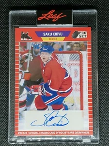 2021 Pro Set Memories Leaf Hockey Saku Koivu 11/25 Auto NICE! - Picture 1 of 2