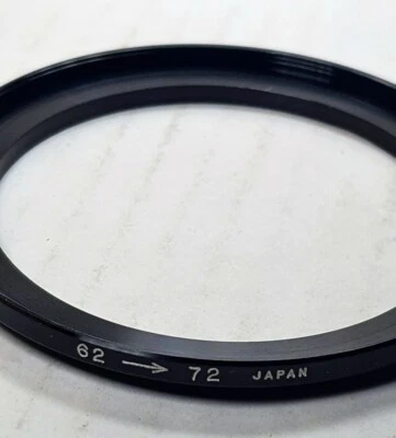 62-72mm Metal Step Up Stepping Lens Filter Adapter Ring 62mm-72mm 62-72 Japan - Image 1 of 4