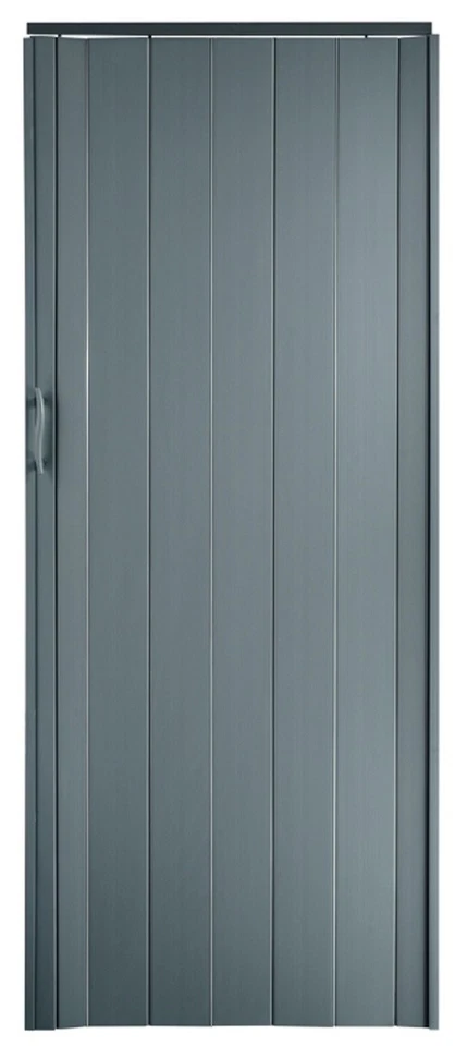 H&S 202cm Kunststoff Falttür - Grau