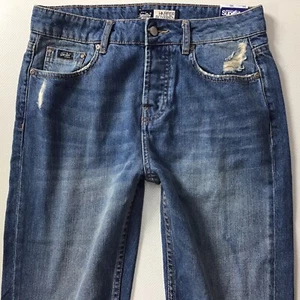 BNWT Ladies Superdry Harper Boyfriend Ripped Blue Jeans Size 8 W26 L30 (443E) - Picture 1 of 8