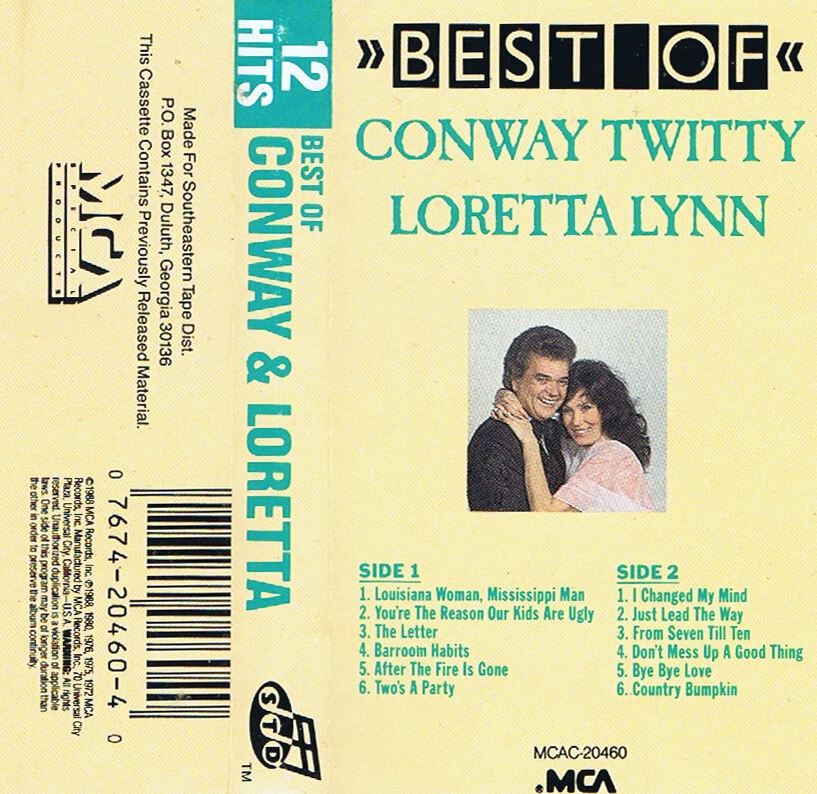 Best of Conway Twitty & Loretta Lynn cassette country very good - Image 1 of 1