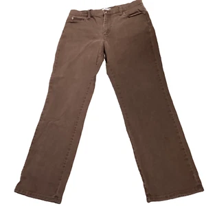 Lee Jeans Women’s 10 Medium Brown Denim 5 Pocket Relaxed Fit At The Waist - Picture 1 of 7