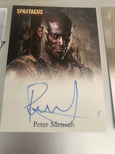 Peter Mensah Spartacus Autograph Card - Picture 1 of 2