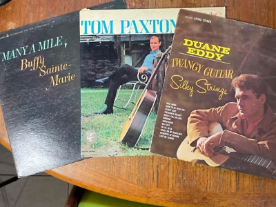 Vintage Country Album Lot Buffy Sainte - Marie Tom Paxton Duane Eddy VG - Image 1 of 4