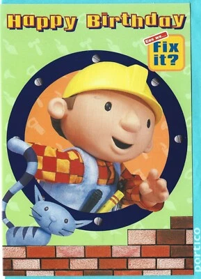 Open Happy Birthday Greeting Card Bob The Builder for Him Boy's Any Age Fix It - Image 1 of 4