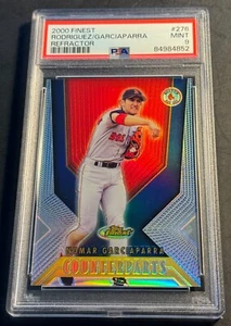 2000 NOMAR GARCIAPARRA & ALEX RODRIGUEZ FINEST REFRACTOR #276 PSA 9 - Picture 1 of 2