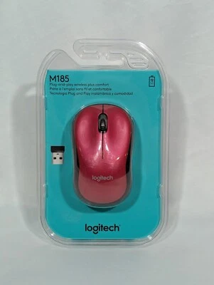 Logitech Wireless Mouse M185 Red - New In Box - Image 1 of 4