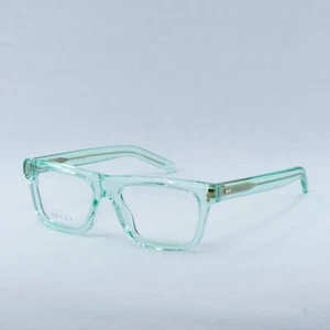 GUCCI GG1525O 004 Transparent Light Green 54mm Eyeglasses New Authentic - Picture 1 of 6