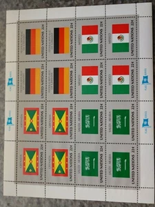 United Nations Flag Series 22 Cent Stamps Mexico Germany Grenada Saudi Arabia - Picture 1 of 1